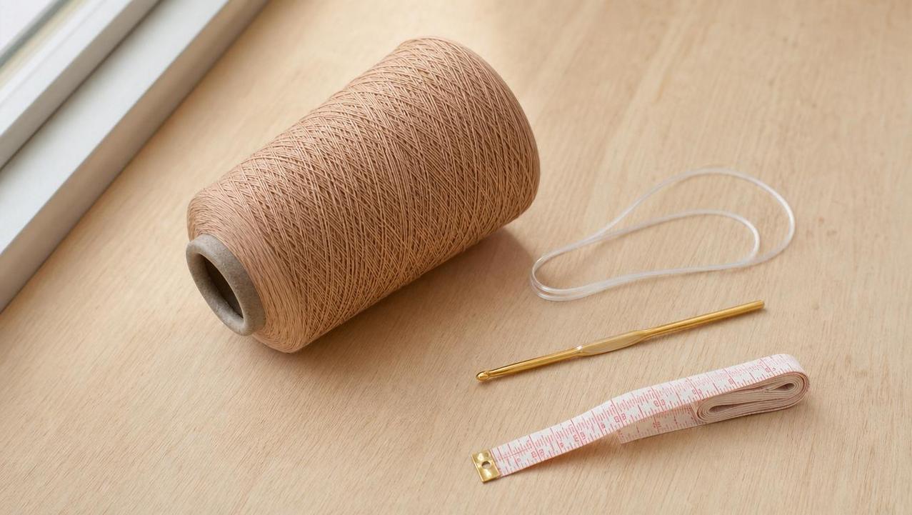 Fio com elastano, elástico e agulha certos evitam desperdício no conjunto.
