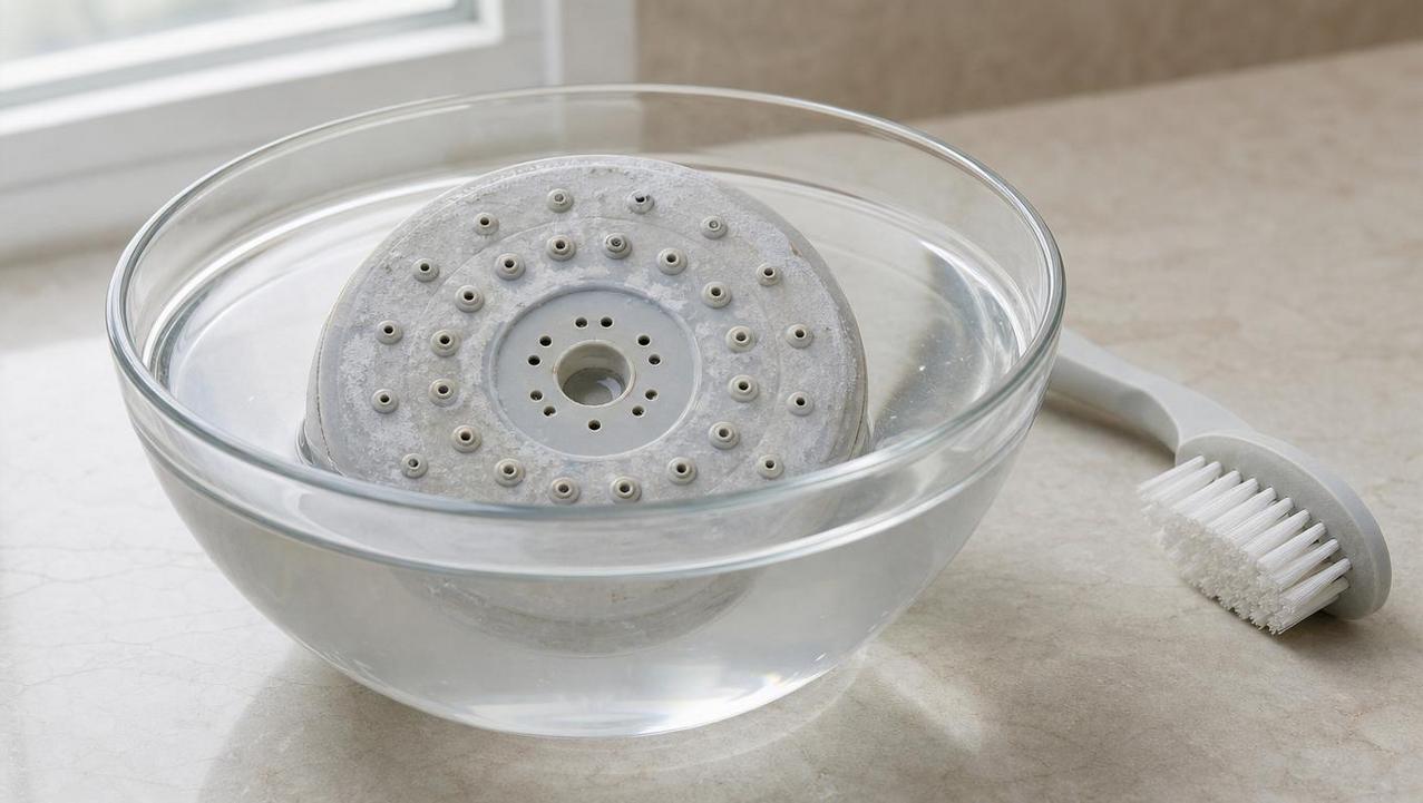 Espalhador de molho em vinagre branco para soltar resíduos acumulados
