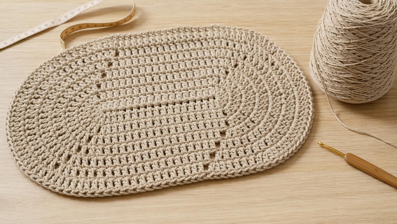 Detalhe dos aumentos ovais, textura dos pontos e materiais para calcular consumo.